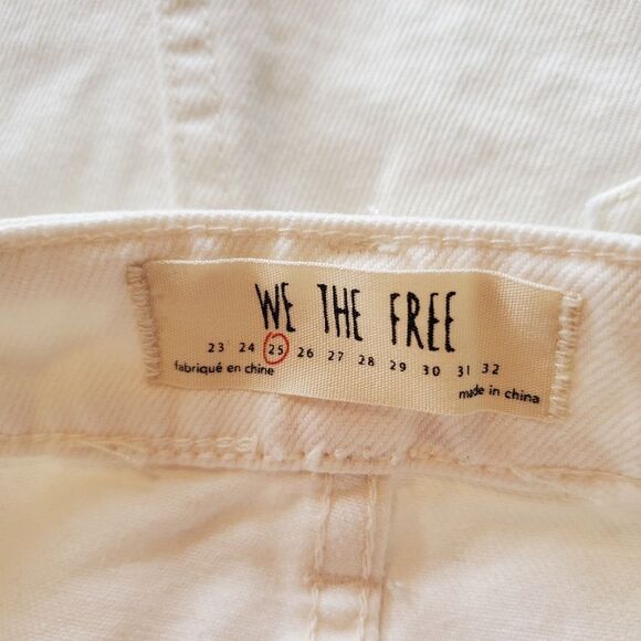 We The Free White Zip It Up Denim Skirt - Picture 5 of 6